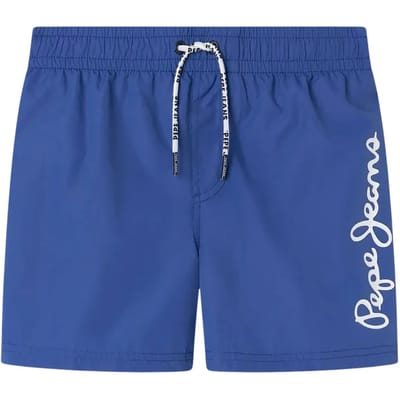 Pepe Jeans Logo Zwembroek Blauw 16 Years Jongen