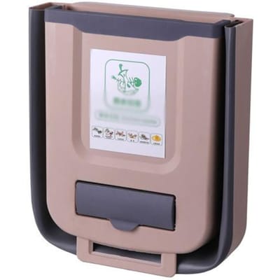 Keuken Aan de muur gemonteerde opvouwbare prullenbak Huishoudelijke kast Hangende opslag Prullenbak Creatieve classificatie Hangende prullenbak S
