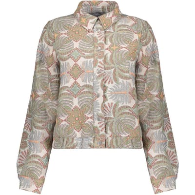 Geisha Jacket Kit/olive Size: M | Cropped Jackets Outlet | Dames | Wit
