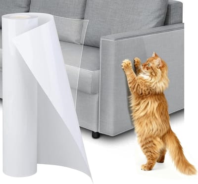 Anti-kras meubelbeschermer, 40cm x 3m, transparante zelfklevende tape voor katten, bescherming tegen krassen op meubels, bank en deur, ideaal voor huisdieren