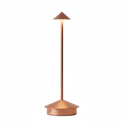 OMNIEXA Tafellamp - Roségoud – Dimbaar & Draadloos – 3 Lichtstanden – LED Designlamp met TouchControl – Luxe Tafellamp voor Woonkamer, Horeca of Slaapkamer