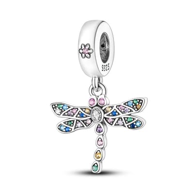 Libelle Bedel - Voor Bedelarmband - Sterling Zilver - RomyStones