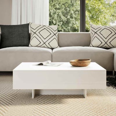 vidaXL - Salontafel - hoogglans - wit