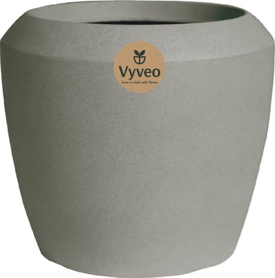 Vyveo - Bloempot Liora - 56x48 - Grijs - Bloempot voor binnen en buiten - Lichtgewicht - Breukbestendig - Vorstbestendig - UV-bestendig