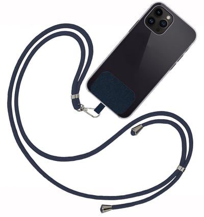 Telefoonkoorden Universeel Telefoonkoord Verstelbaar Telefoon Koord - Universeel Telefoonkoord 150 cm - Donkerblauw