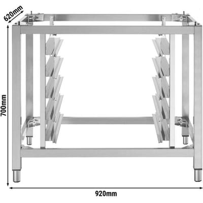 GGM Gastro Untergestell - für Kombidämpfer BKDV1200-2SM#HGNV12N Zilver