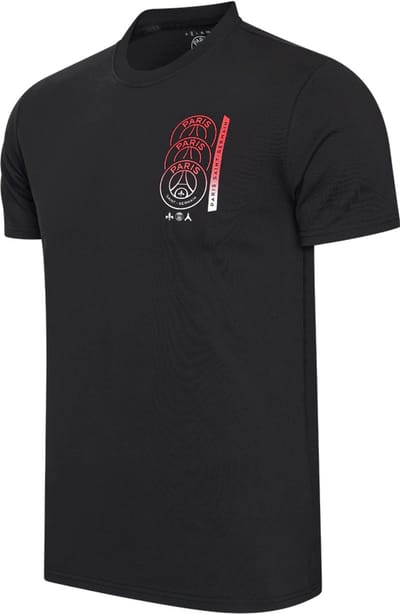 Paris Saint-Germain T-shirt Kinderen - Maat 128 - Voetbal T-Shirt - Zwart - 100% Katoen - Officiële PSG Fanmerchandise