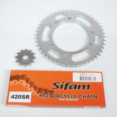 sifam kettingset voor rieju 50 smx motor 2002 tot 2005 12x48 steek 420 al 105mm nieuw