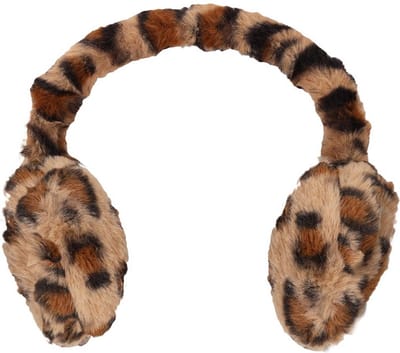 Sarlini - Oorwarmers - Dames - Panterprint - Imitatiebont - Polyester - bruin