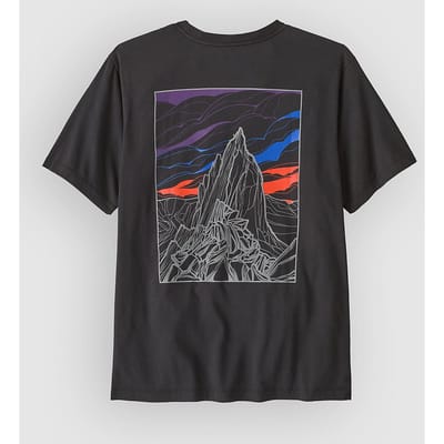 Patagonia Cloud Crag T-Shirt zwart