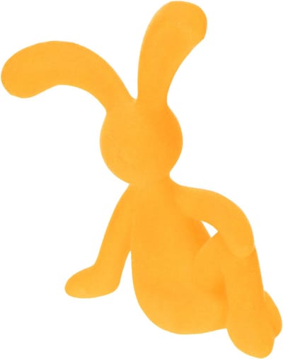 Decoratief paashaasje van plastic, ideaal als decoratie en cadeau-idee