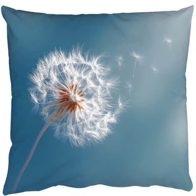 Sierkussens - Kussentjes Woonkamer - 50x50 cm - Paardenbloem - Wind - Blauw