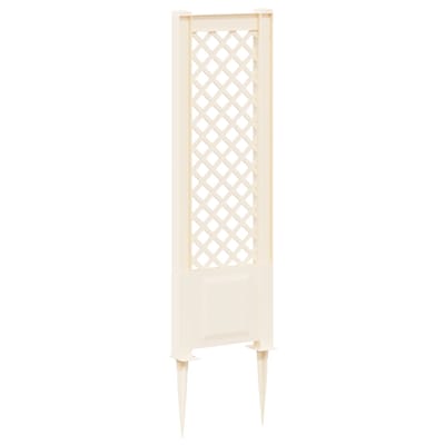 vidaXL - Trellis - met - Spike - PP - Wit