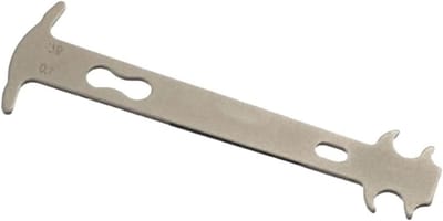 Fietsketting Meter - Ketting Slijtage Indicator - Ketting Onderhoud - Roestvrij Staal - 14x4.8cm - Zilver