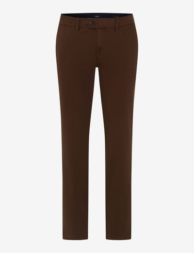 Eurex Heren Flatfrontbroek  Style JIM, donkerbruin, maat 48