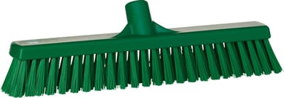 Vikan Bezem 31742 - 41cm - Zacht / Hard - Groen - Geschikt voor alle harde vloeren