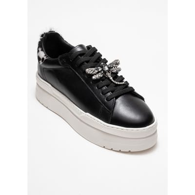 Laren Leren Gesp Sneakers Dames