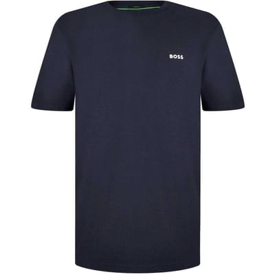 Boss Heren Logo Regular T-Shirt (Marine)