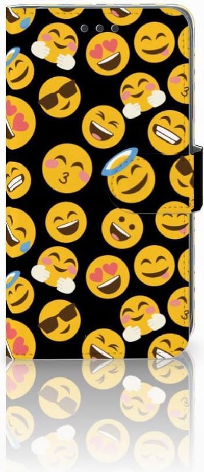 Book Case voor Apple iPhone Xr Telefoon Hoesje Emoji