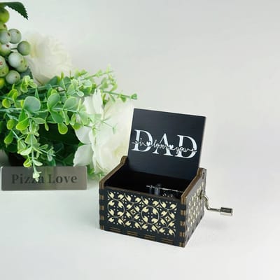 Muziekdoosje - Kado voor vader - Muziekdoos - Mini muziekdoos - 3.6x6.4x5cm