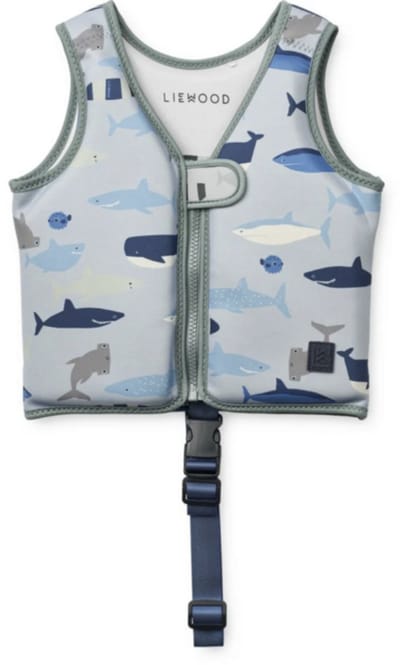 Liewood - Dove - Zwemvest - Haaien - Blauw - 11/15 KG