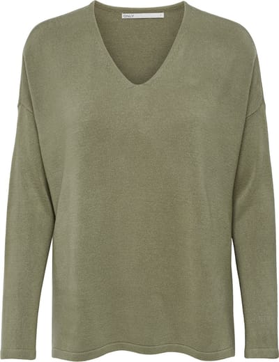 ONLY - ONLAMALIA LS V-NECK CS KNT - Dames - Gebreide truien