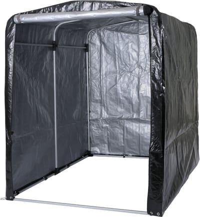 Tuinhuisje MCW-N61, tuinhuisje gereedschap tuinhuisje, aluminium UV-bescherming waterdicht, 201x157x201cm ~ antraciet
