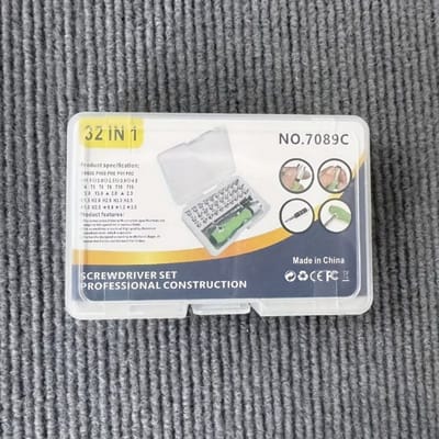 32-in-1 Precisie Schroevendraaier Set – Compacte Reparatieset voor Laptop, MacBook, Smartphone, Bril en Elektronica