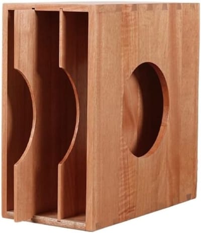 Houten Cd-rek - Vinylplaten Opslag - Muziek Collectie - Massief Hout - 10x10x10mm - Naturel