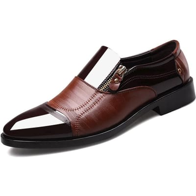 Nieuwe Stijl Grote Maat Heren Zakelijke Kleding Leren Schoenen Puntige Neus Herenschoenen Instappers Casual Loafers 48