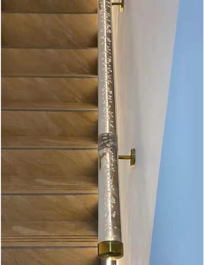 Transparante Trapleuning - Acryl Handgreep - Veilig Traplopen - Met Wandhouder - 300 cm - Helder