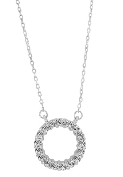 AKZENT Akzent damesketting met hanger "Melisa" aus 925 Sterlingzilver, gerhodineerd, duurzaam