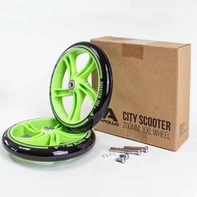 Apollo City Scooter 200mm Vervangende wielenset - Pro Wheels met ABEC 7 kogellagers, vervangende wielen voor step passend voor City-Scooter
