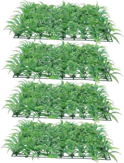 Kunstgras Wandpanelen - Nep Gras Achtergrond - Ruimte Vergroenen - Levensechte Uitstraling - 25 x 25 cm - Groen