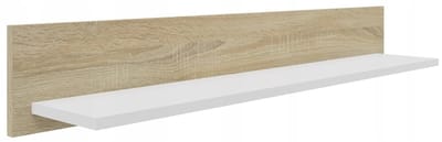 UFC BODO Serie - Wandplank - 100cm - Wit-Sonoma - Laminated Bord