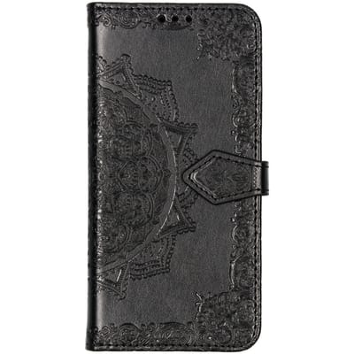 Mandala Bookcase voor de Huawei P30 Lite - Zwart