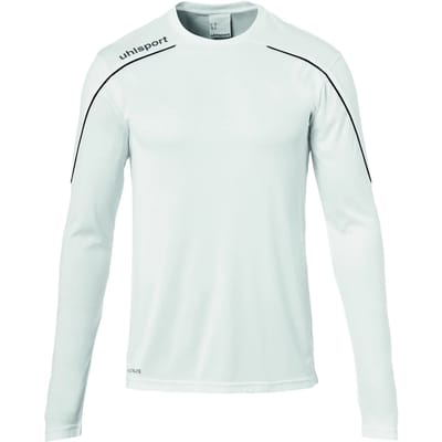 Uhlsport Stream 22 Voetbalshirt Lange Mouw Heren - Wit / Zwart | Maat: L