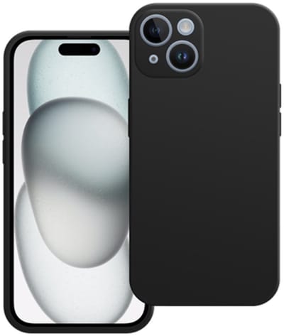 Just in Case hoesje geschikt voor iPhone 15 Hoesje - Color Backcover - Zwart
