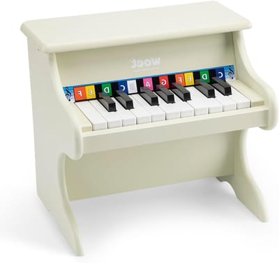 Houten Piano - Muziekinstrument Speelgoed - Muziek Leren - 18 Toetsen - Vanaf 3 Jaar - Beige