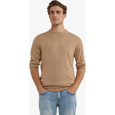 McGregor Fine Merino C-neck Sweater Camel Size: XXL | Sweaters Outlet | Heren | Beige