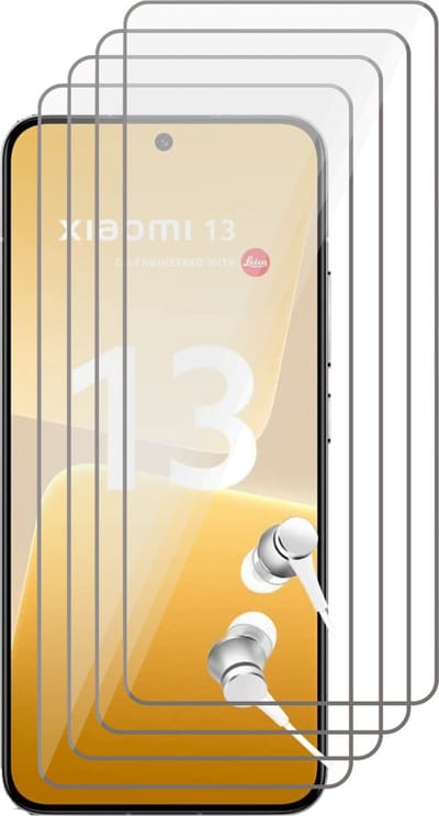 Screenprotector geschikt voor Xiaomi 13 - 4x Gehard Glas Screen Protector GlassGuard