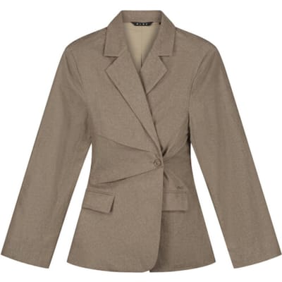 Asymmetrische Linnen Blazer Olaf Hussein