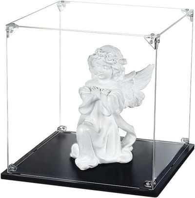 Transparante Acryl Display Case voor Figuren en Objecten - Organisatie van Verzameling Modellen, 25 x 25 x 25 cm, Perfect voor Tentoonstellingen en Verzamelingen