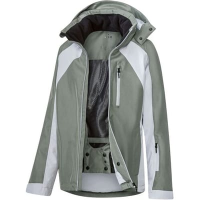CRIVIT Dames ski-jas Premium (groen/grijs, XS (32/34))
