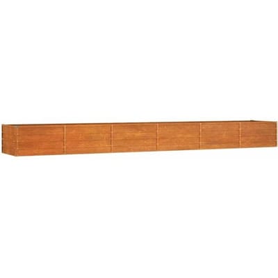 vidaXL - Plantenbak - verhoogd - 480x80x45 - cm - cortenstaal - roestig