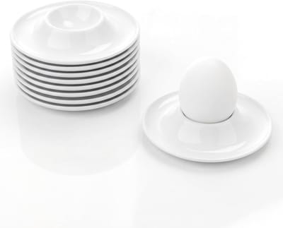 8 stuks eierdopjes, kunststof eierhouders, eierborden, eierhouders voor tafel en keuken, modern, wit, voor ontbijt