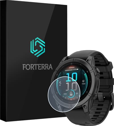 Smartwatch Screenprotector Geschikt voor Garmin Fenix E (47 mm) - Gehard Glas Screen Cover Premium Tempered Glass Protector Geschikt voor Garmin Fenix E