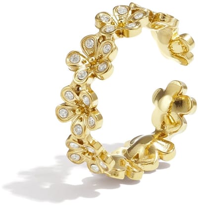 Roestvrijstalen minimalistische ringen met bloemen. casual. dagelijks. eenvoudig. serie. damessieraden
