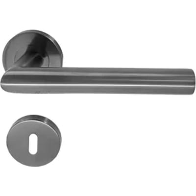 Avenue Deurkruk Op Rozet Courante - Staal - Grijs Titanium - Sleutelgat - 195 Mm