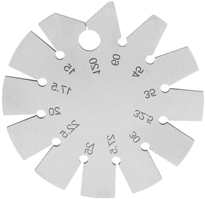 Afschuiningsmeter voor Houtbewerking - Beitel Hoekmeter Snijgereedschap - Meetinstrument voor Afschuiningshoek 15° 120° Graden - Precieze Meetinstrument